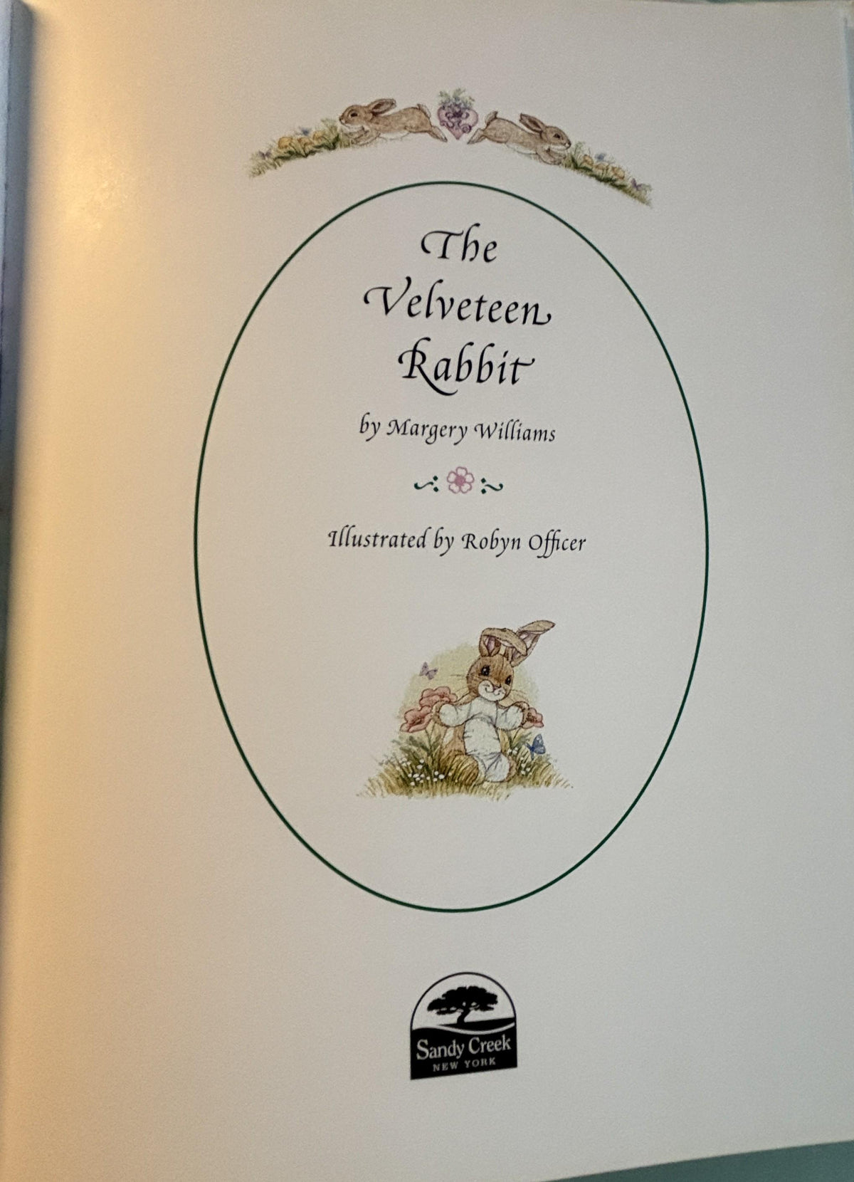 The Velveteen Rabbit:  Margery Williams  2012