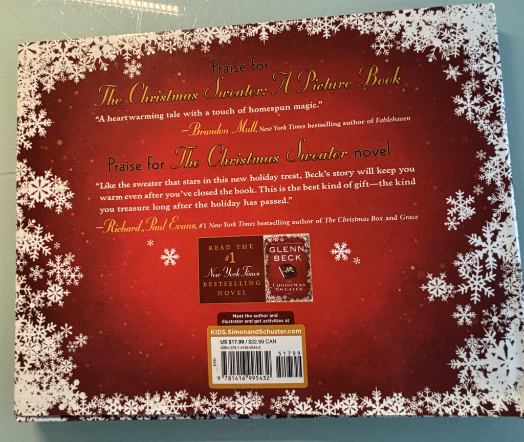 The Christmas Sweater:  Glenn Beck  **  First Editon  **