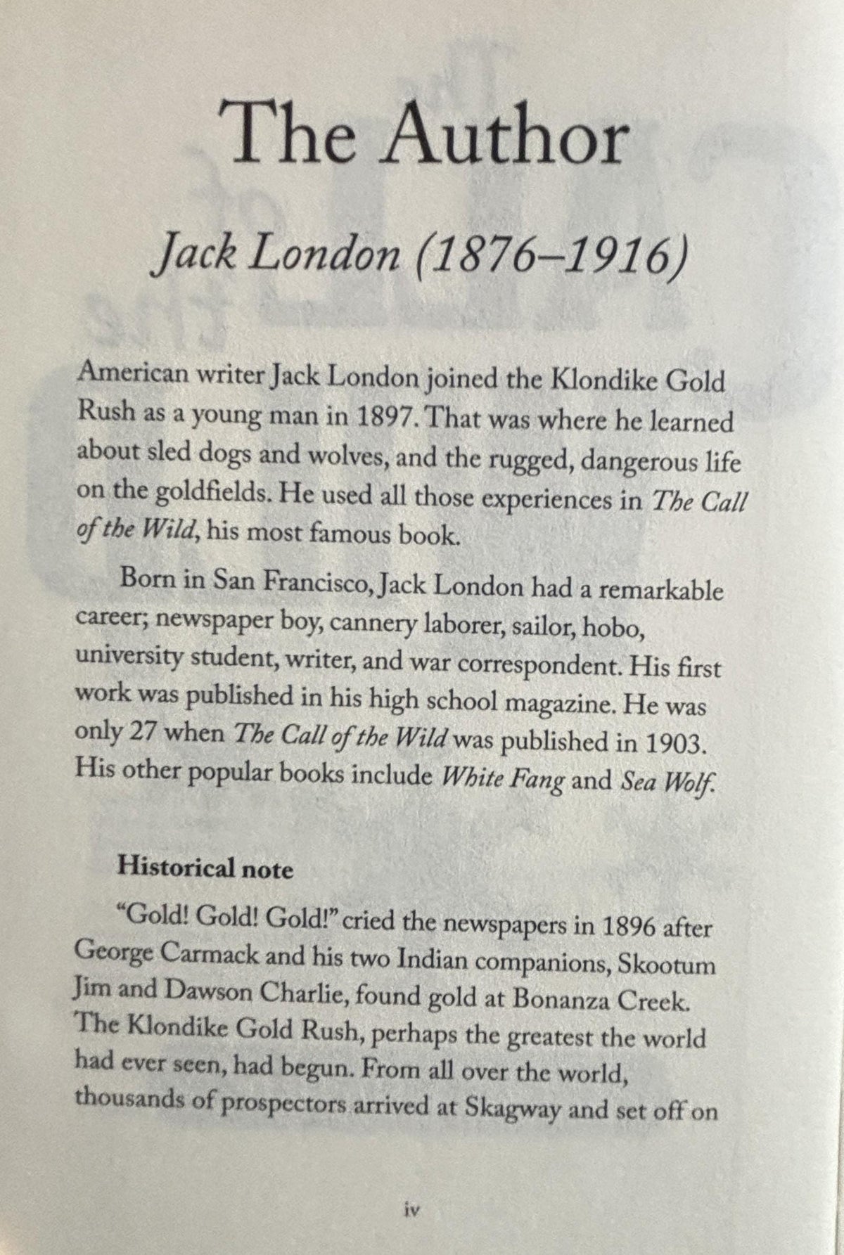 The Call of the Wild:  Jack London  **  FIrst Printing  **