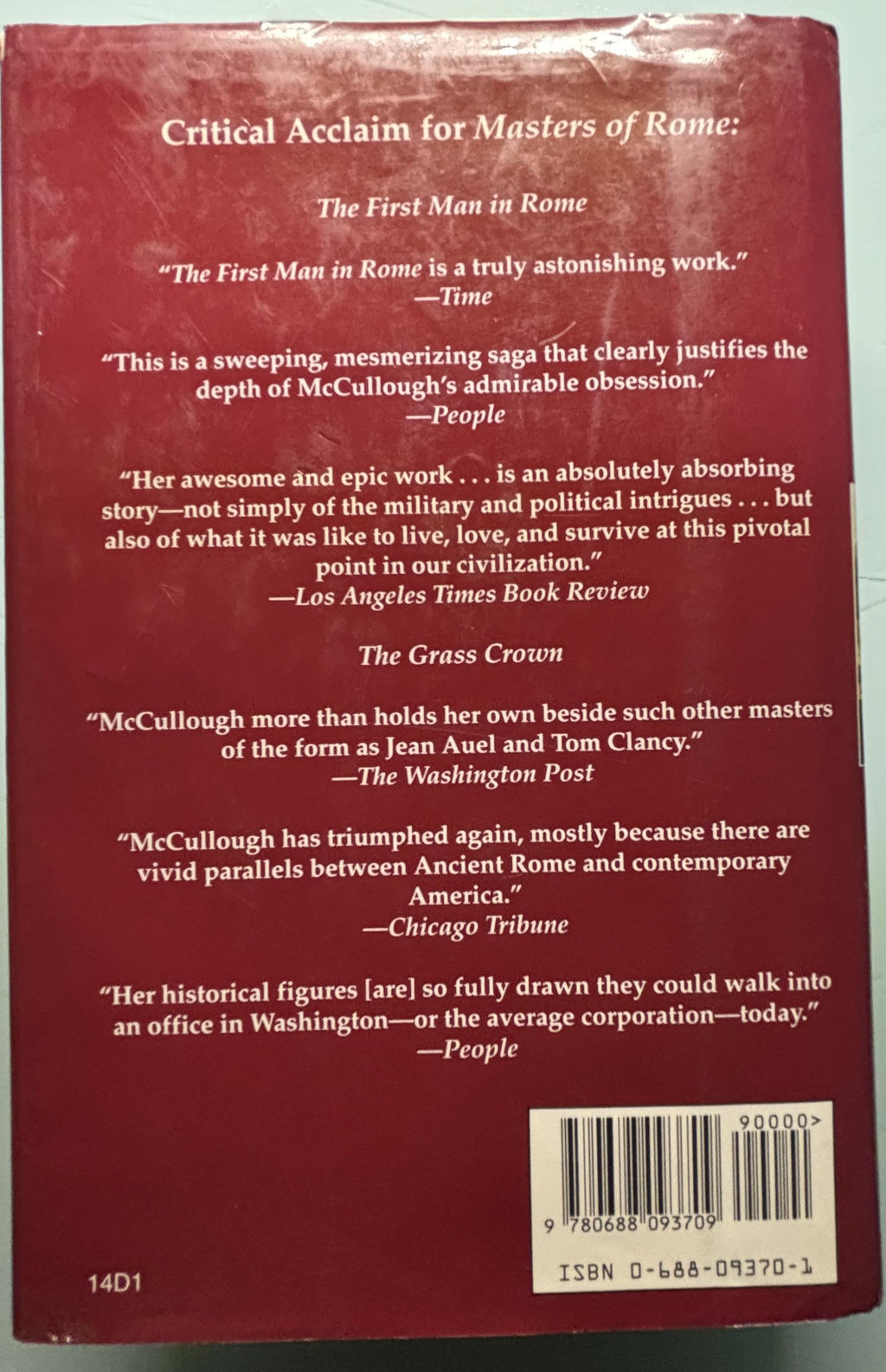 Fortune"s Favorites:  Colleen McCullough  **  First Edition  **  1993