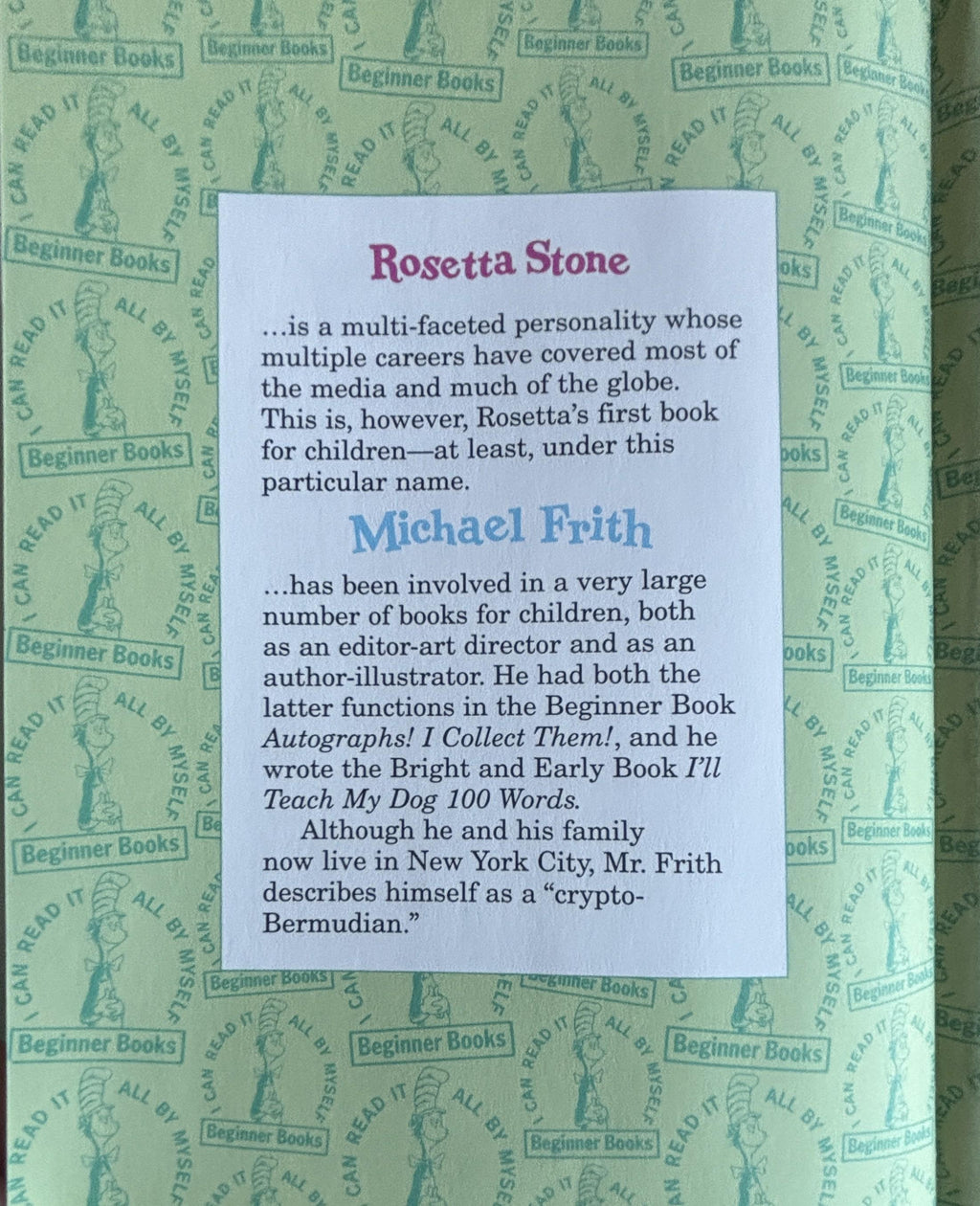 Because a Little Bug went Ka-CHOO!:  Rosetta Stone  **  First Edition  **  1975