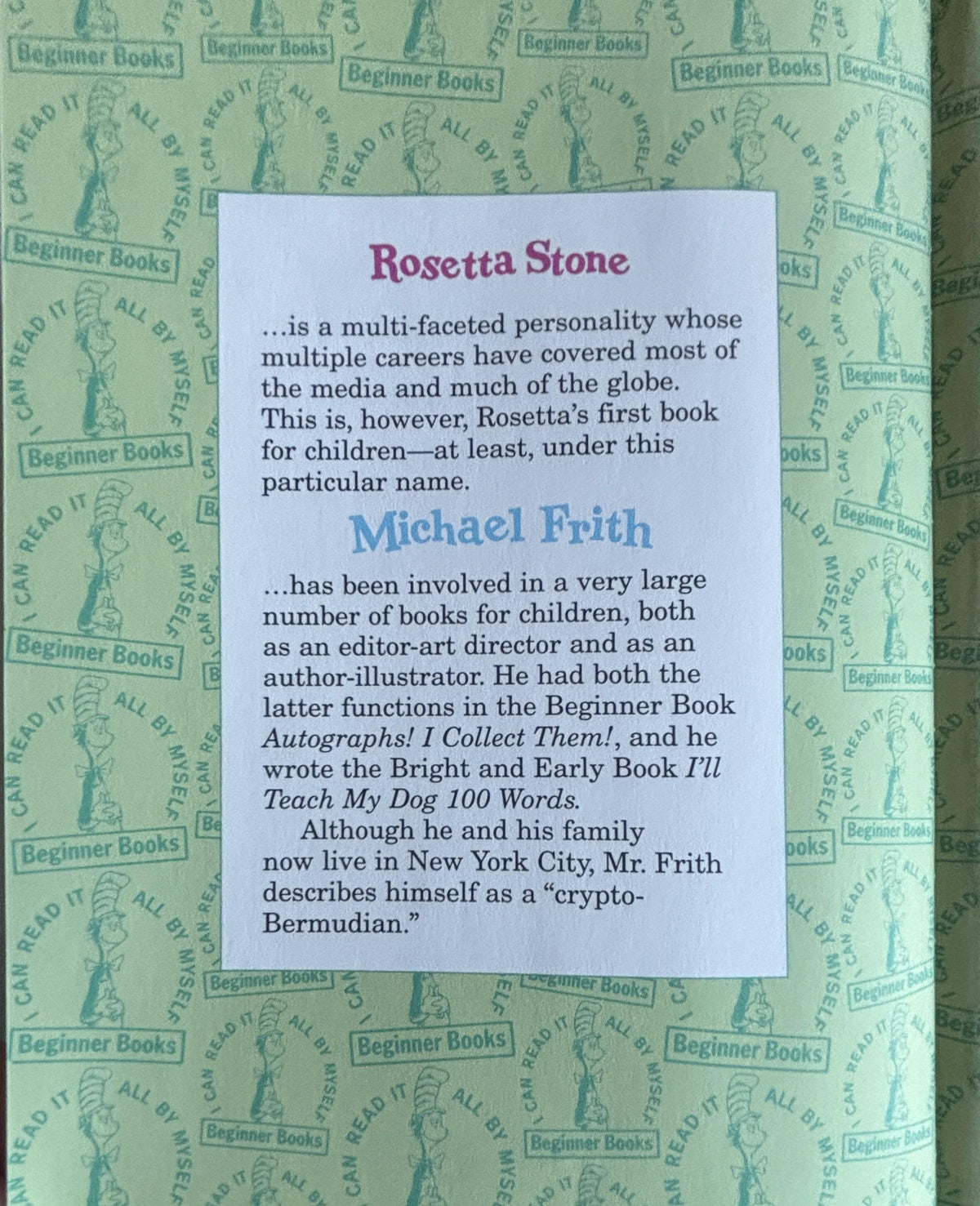Because a Little Bug went Ka-CHOO!:  Rosetta Stone  **  First Edition  **  1975