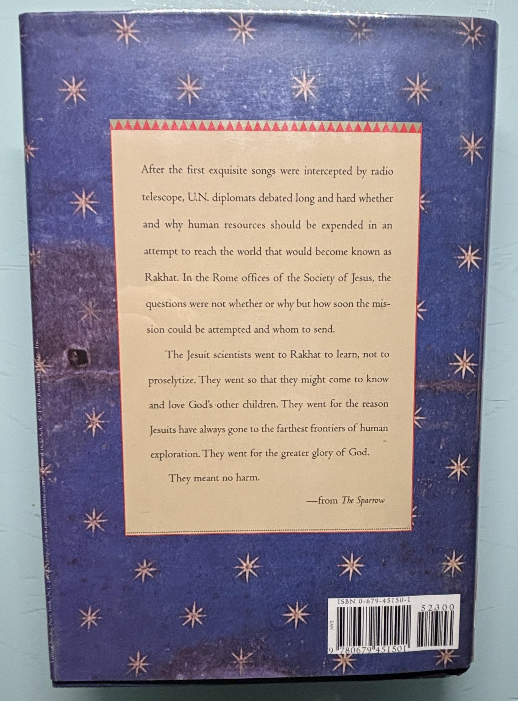 THE SPARROW:  Mary Doria Russell  **  First Edition  **