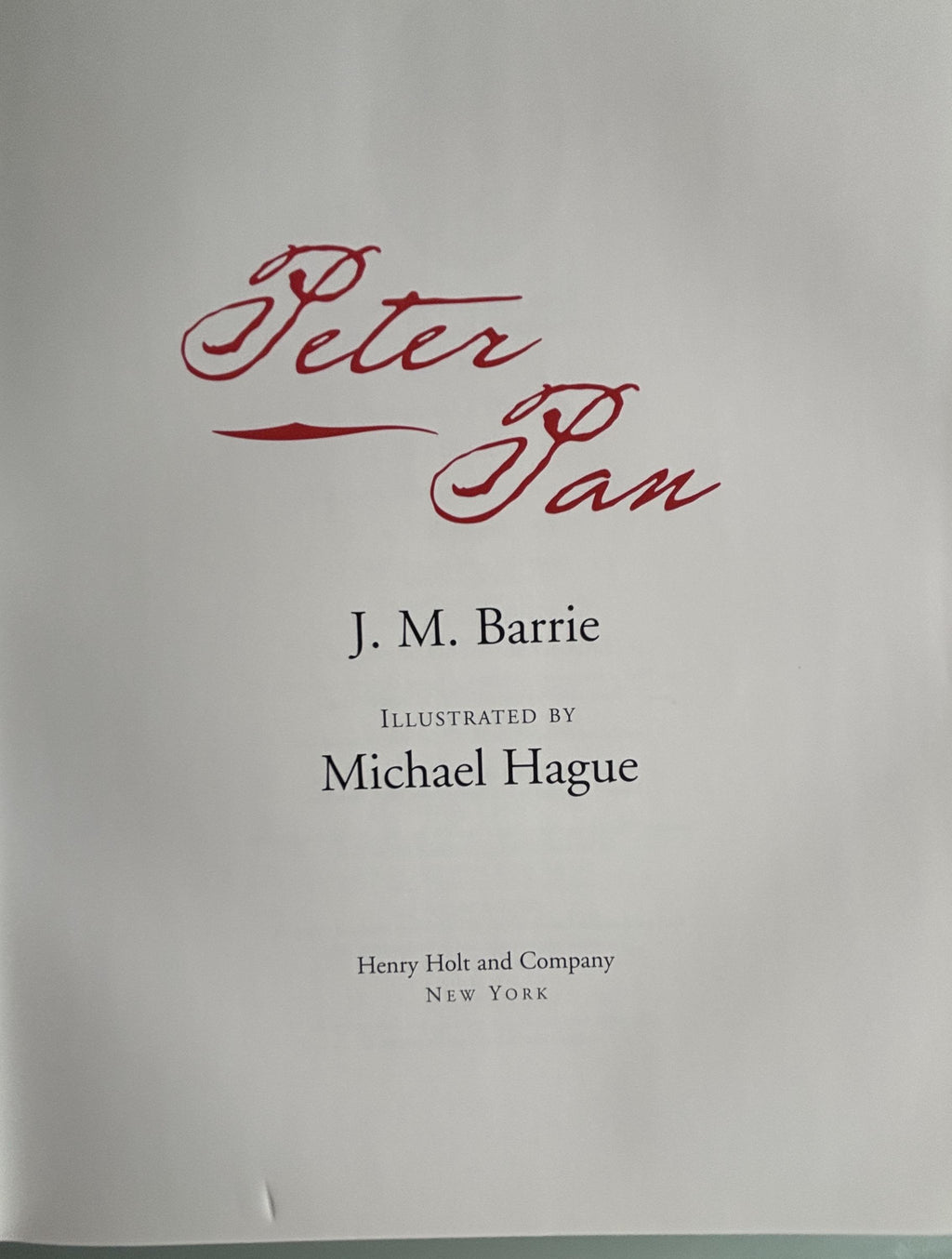 Peter Pan:  J. M. Barrie  **  100 Anniversary Edition  **