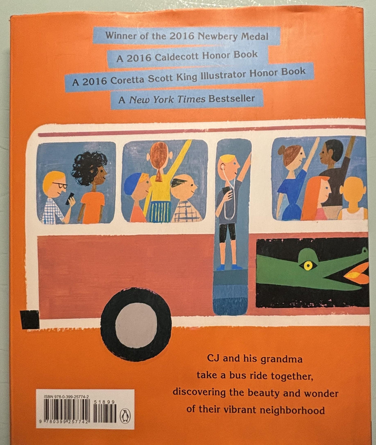 Last Stop on Market Street:  Matt De La Pena