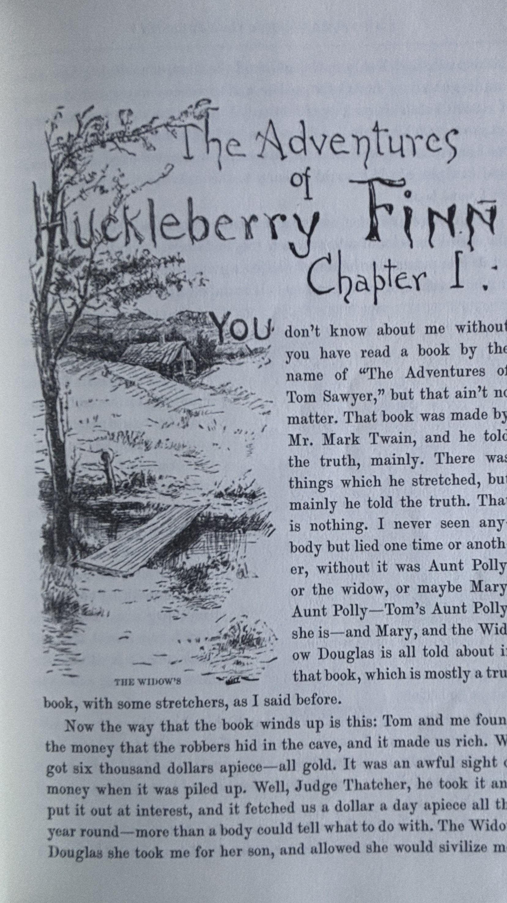 Adventures of Huckleberry Finn:  Mark Twain