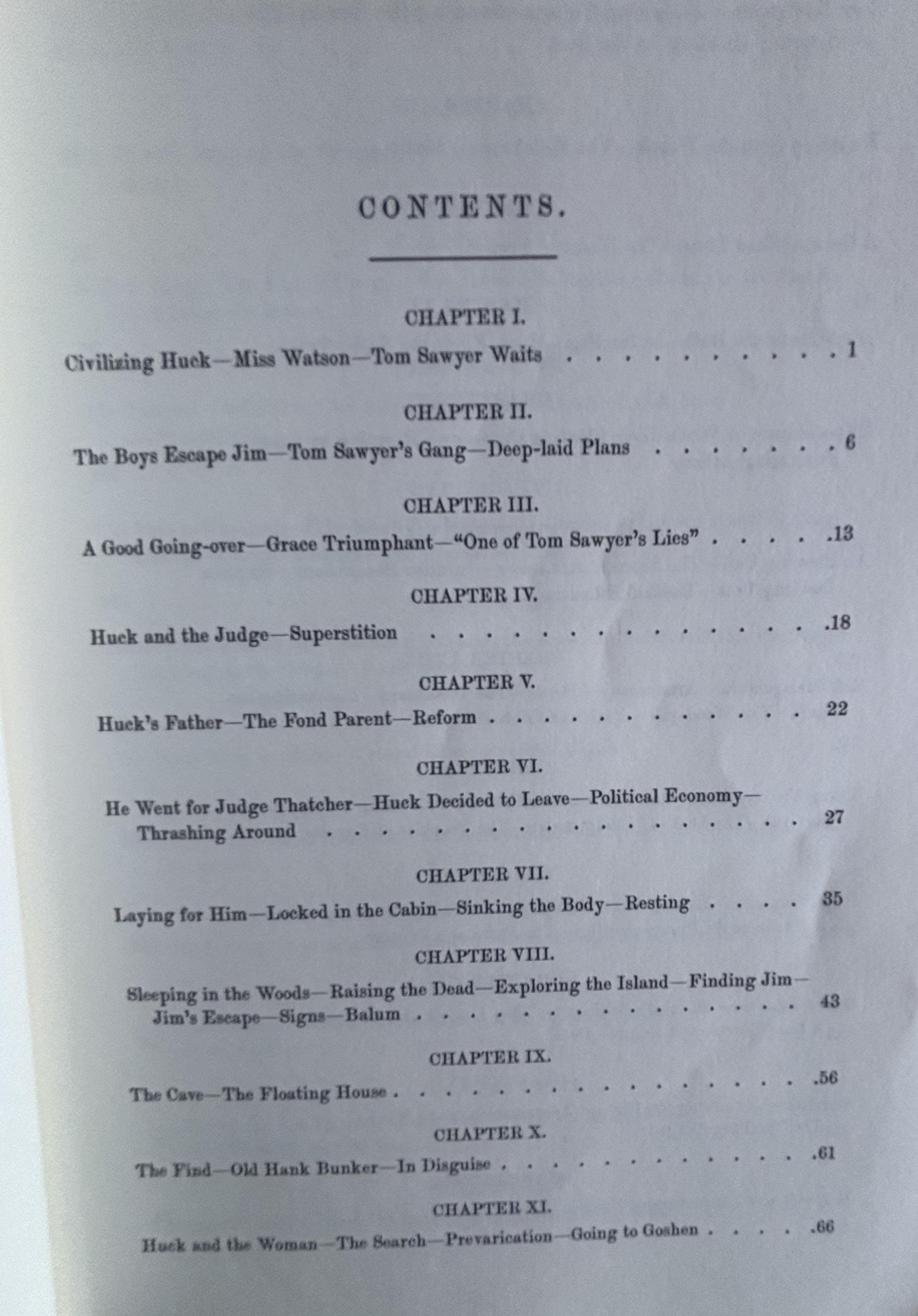 Adventures of Huckleberry Finn:  Mark Twain