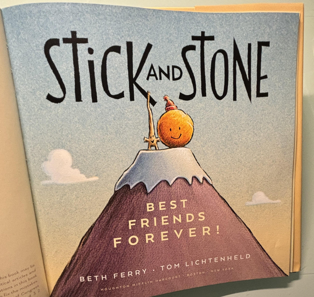 Stick and Stone Hardcover Book, Beth Ferry, Children's Picture Book