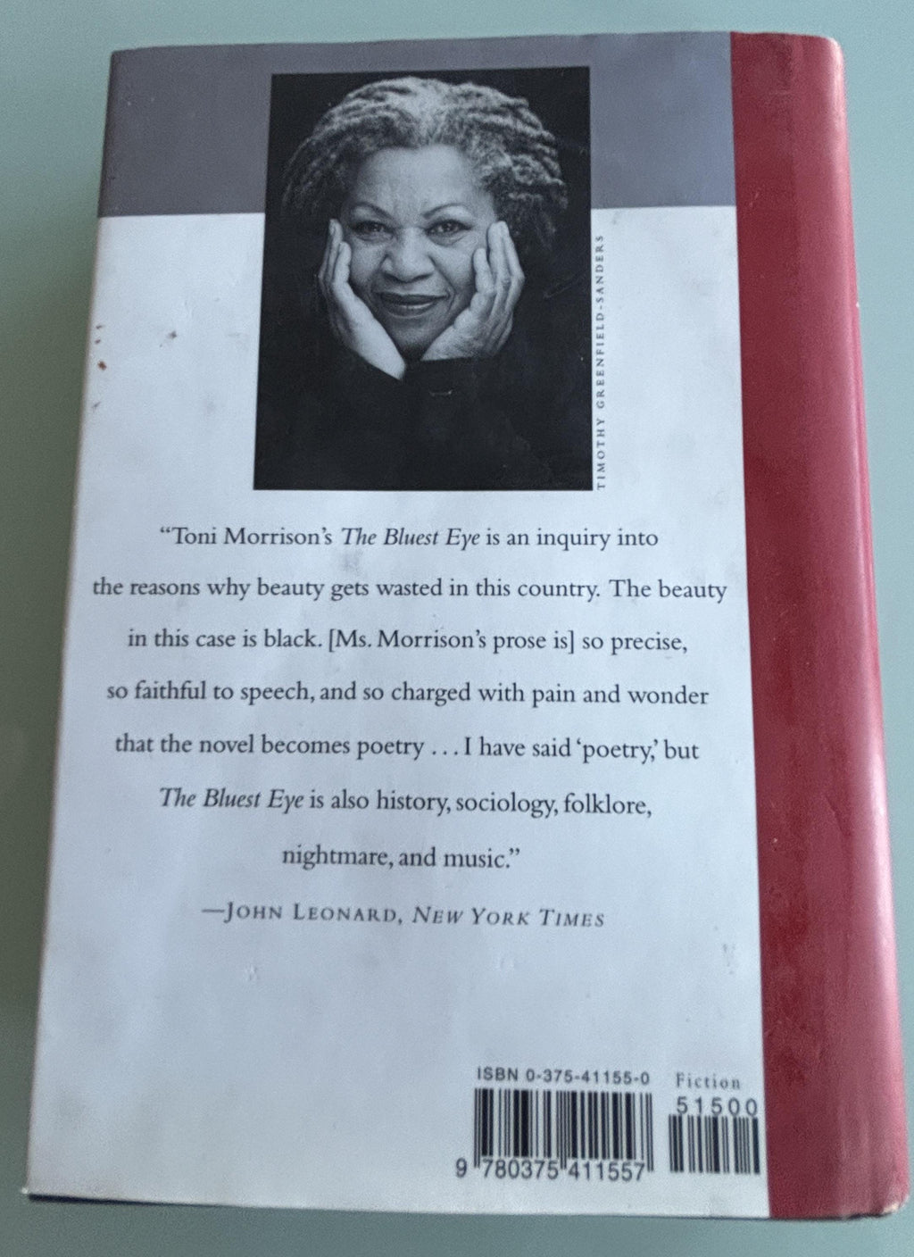The Bluest Eye:  Toni Morrison