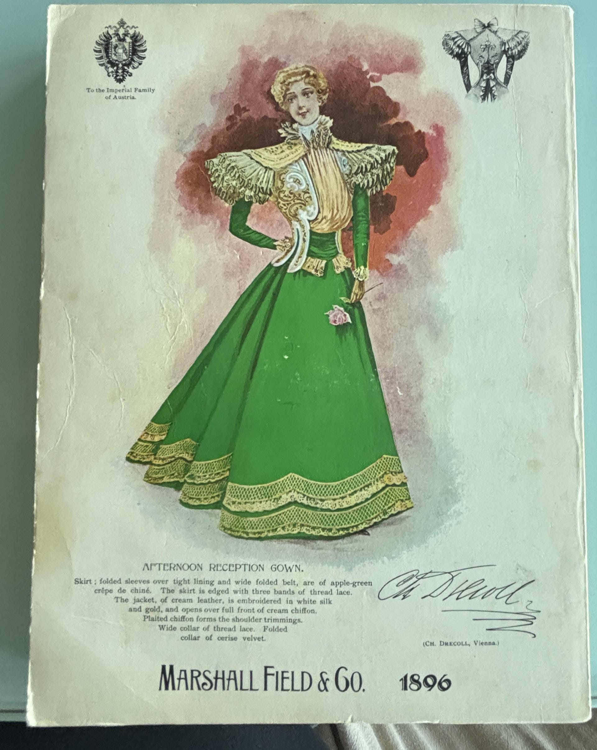 1896 Illustrated catalogue Jewelry & Fashions:  Marshal Field Co.