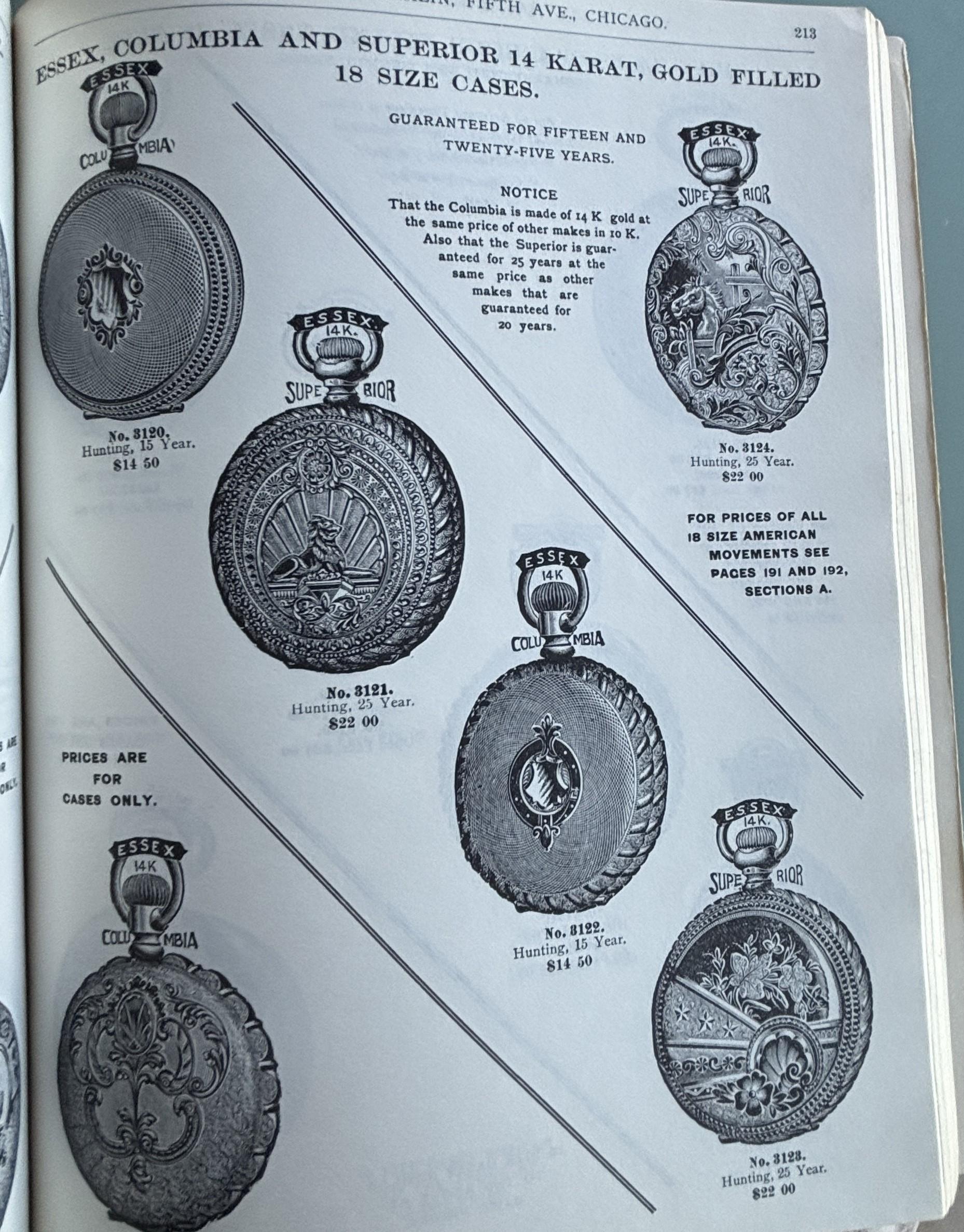1896 Illustrated catalogue Jewelry & Fashions:  Marshal Field Co.