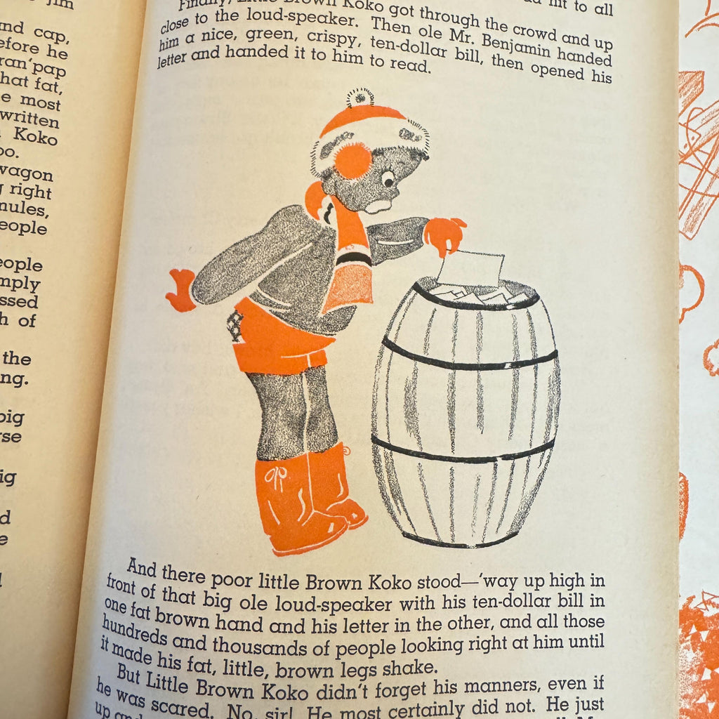 Little Brown Koko Has Fun Second series HB Book c1950 Nice   Condition Rare