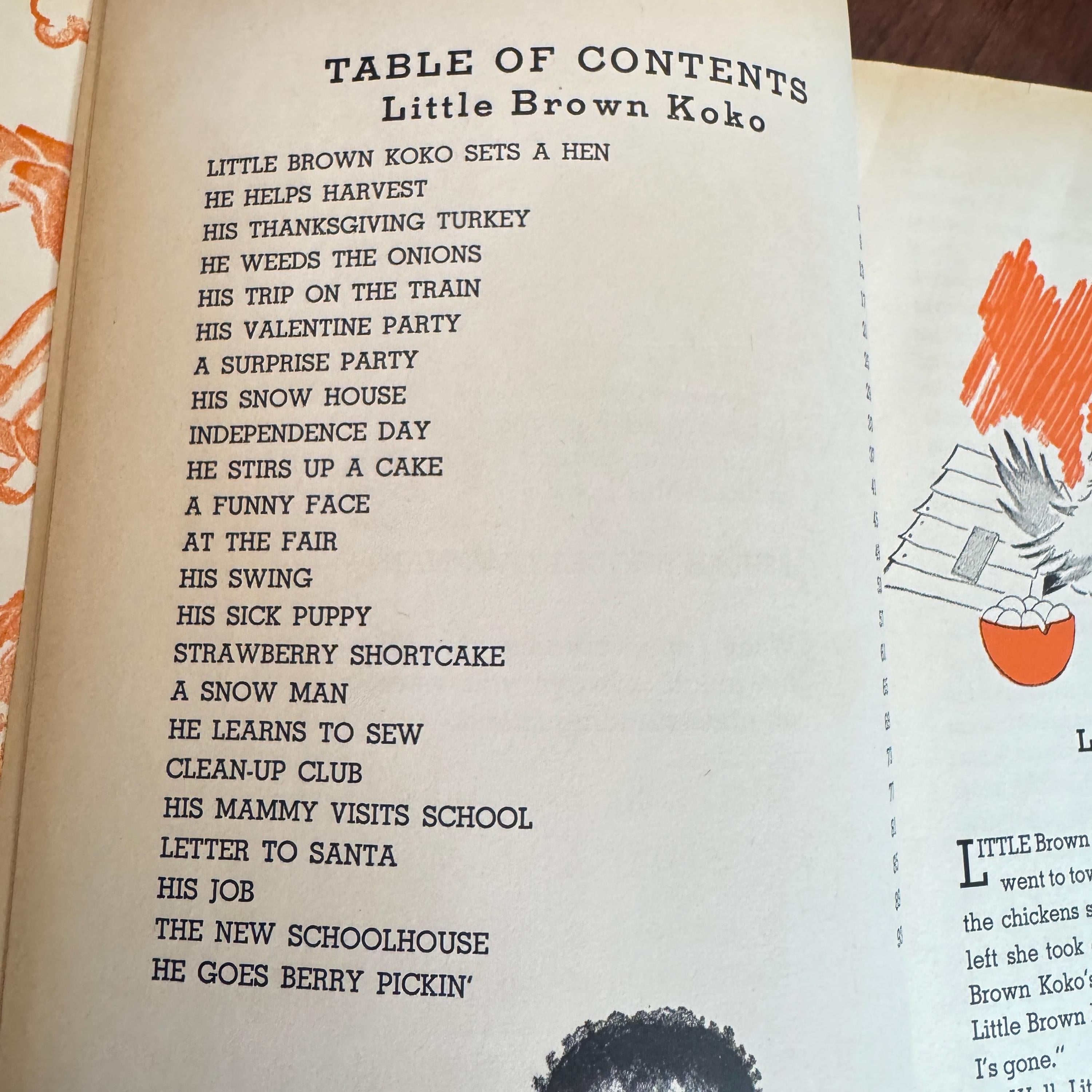 Little Brown Koko Has Fun Second series HB Book c1950 Nice   Condition Rare