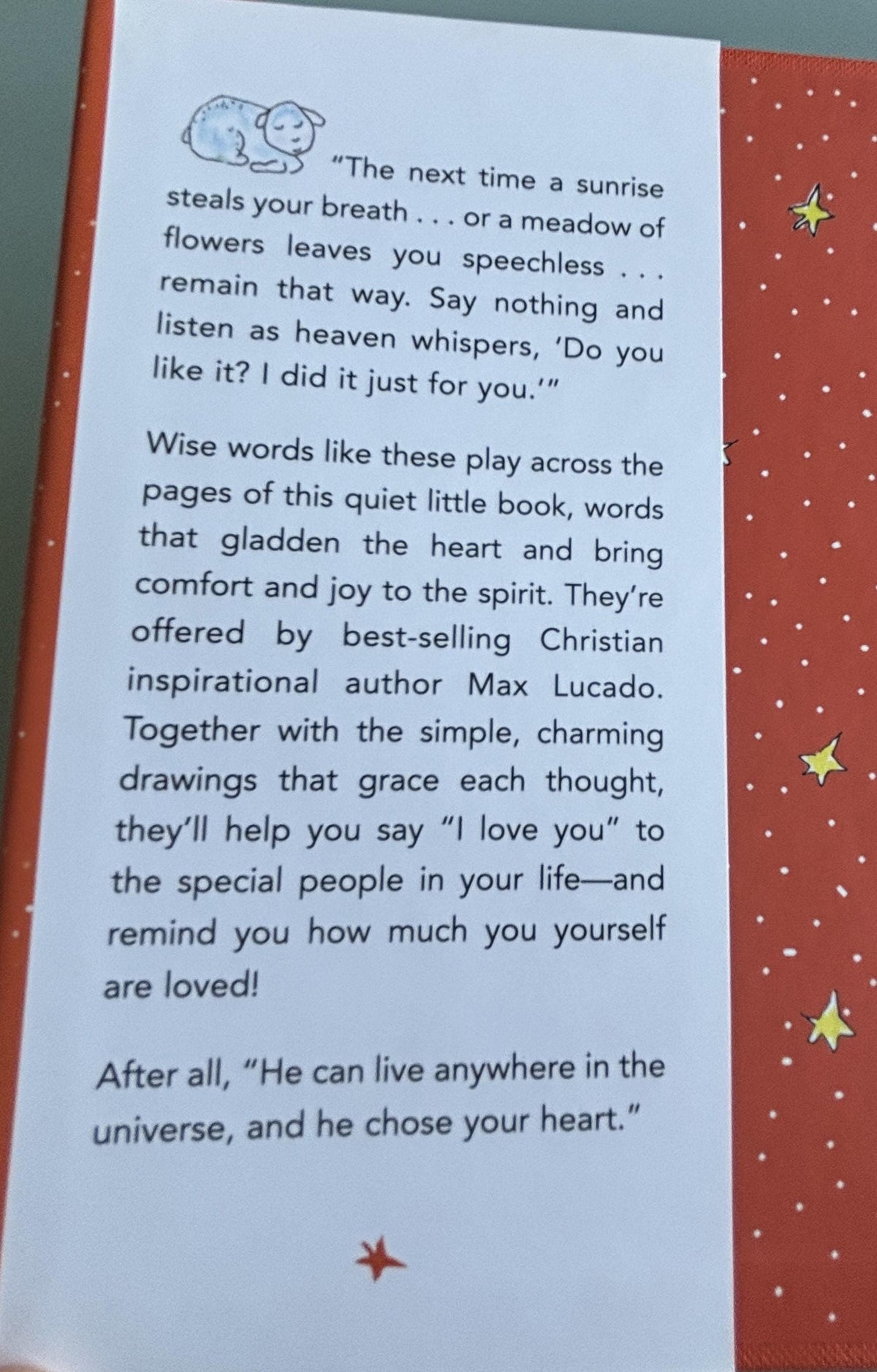 God Thinks You're Book by Max Lucado, Religious Affirmations Hardcover