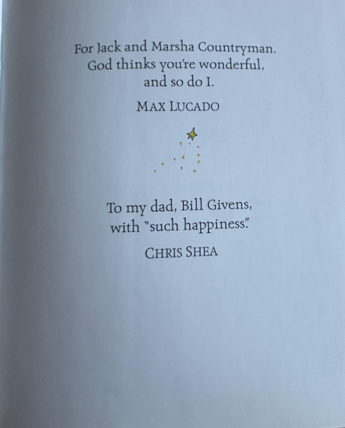 God Thinks You're Book by Max Lucado, Religious Affirmations Hardcover