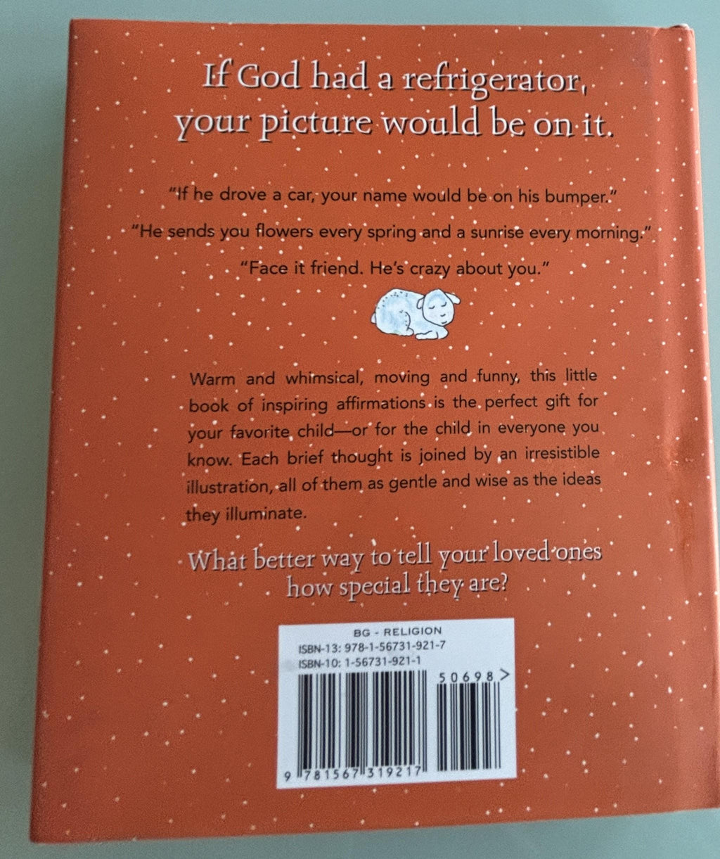 God Thinks You're Book by Max Lucado, Religious Affirmations Hardcover