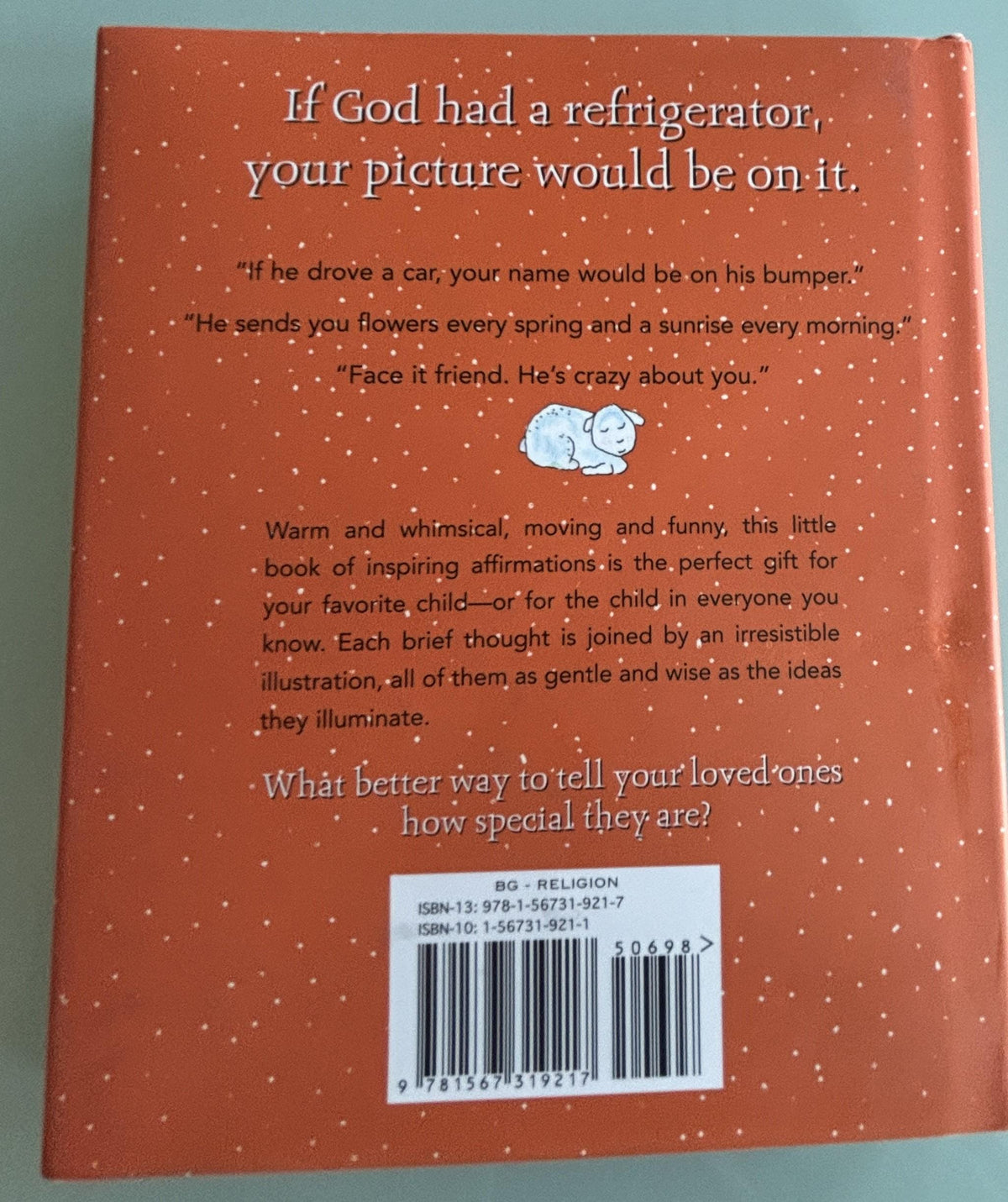 God Thinks You're Book by Max Lucado, Religious Affirmations Hardcover