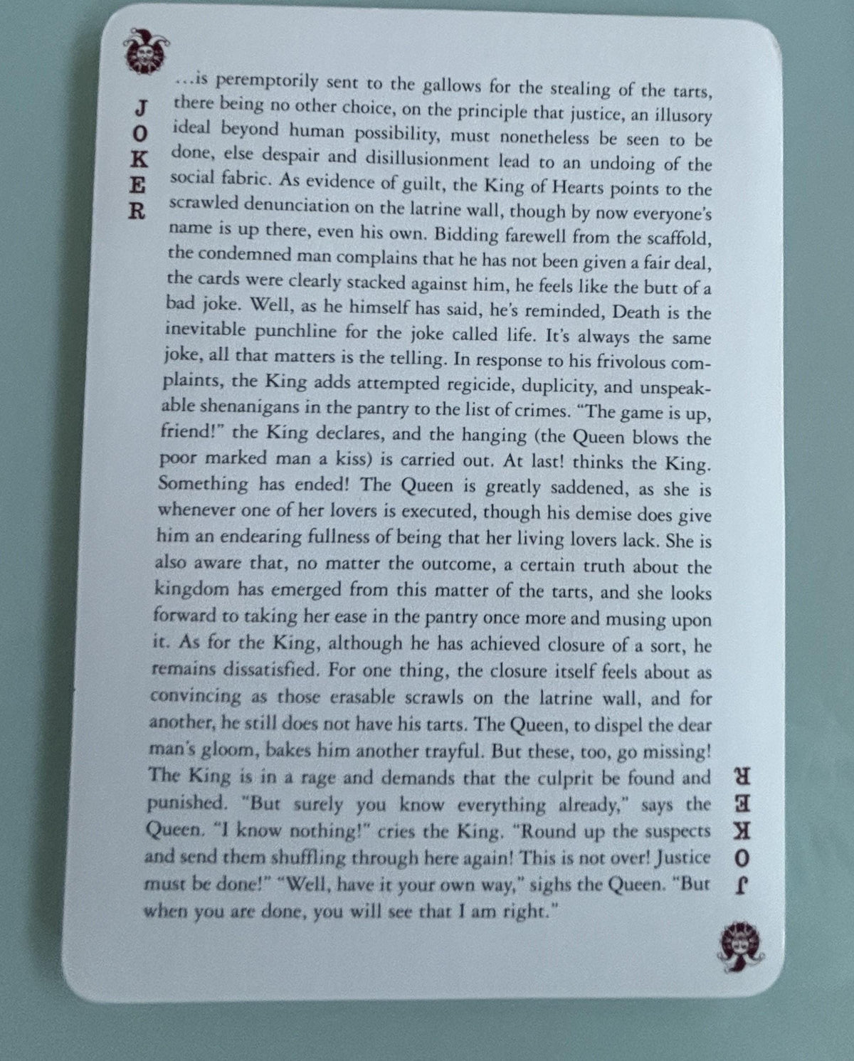 A Child Again:  Robert Coover