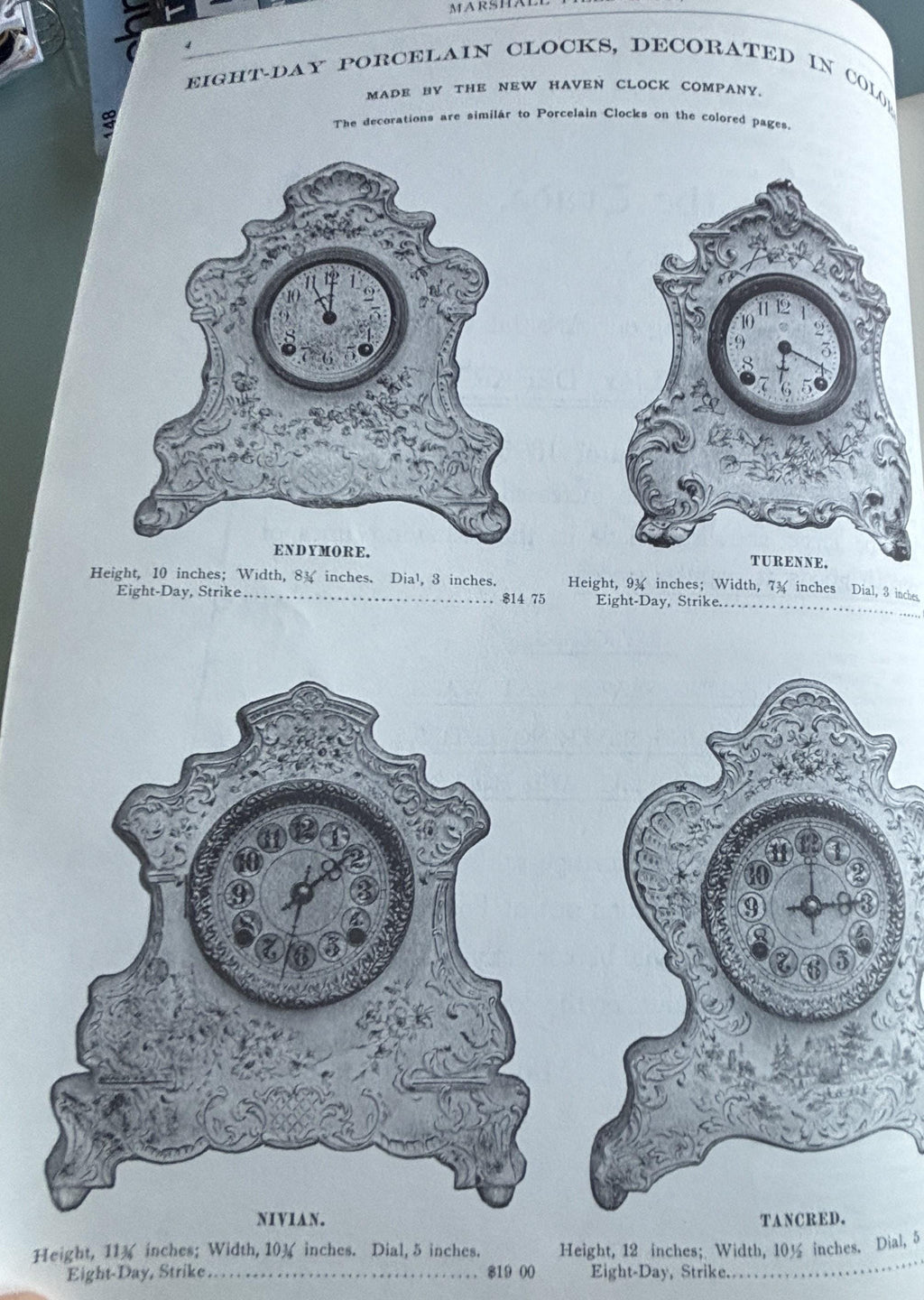 1896 Illustrated catalogue Jewelry & Fashions:  Marshal Field Co.