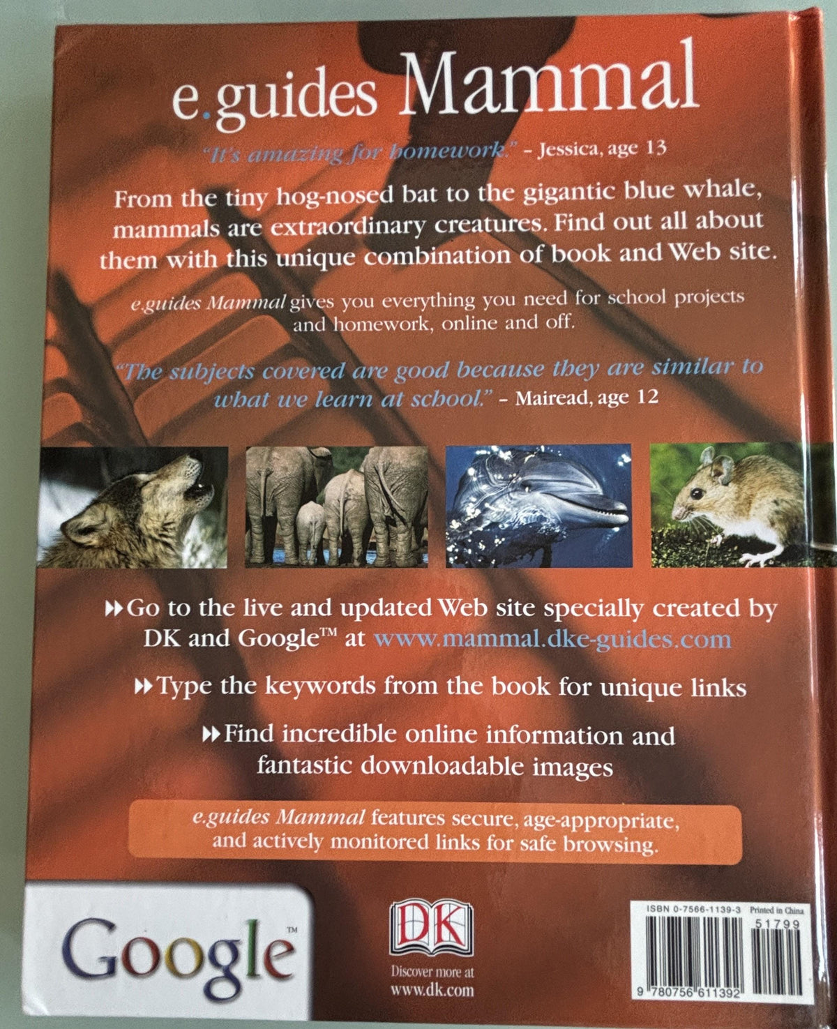 Mammal (DK/Google E.guides):  Jen Green  **  First American Edition  **