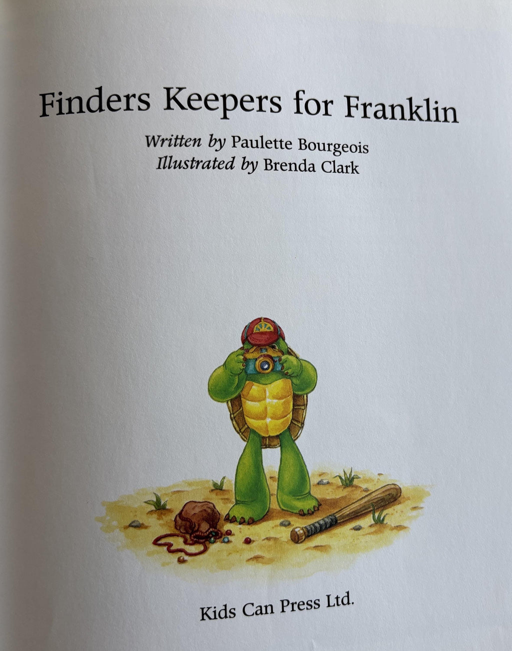 Finders Keepers For Franklin:  Paulette Bourgeois  **  First Edition  **
