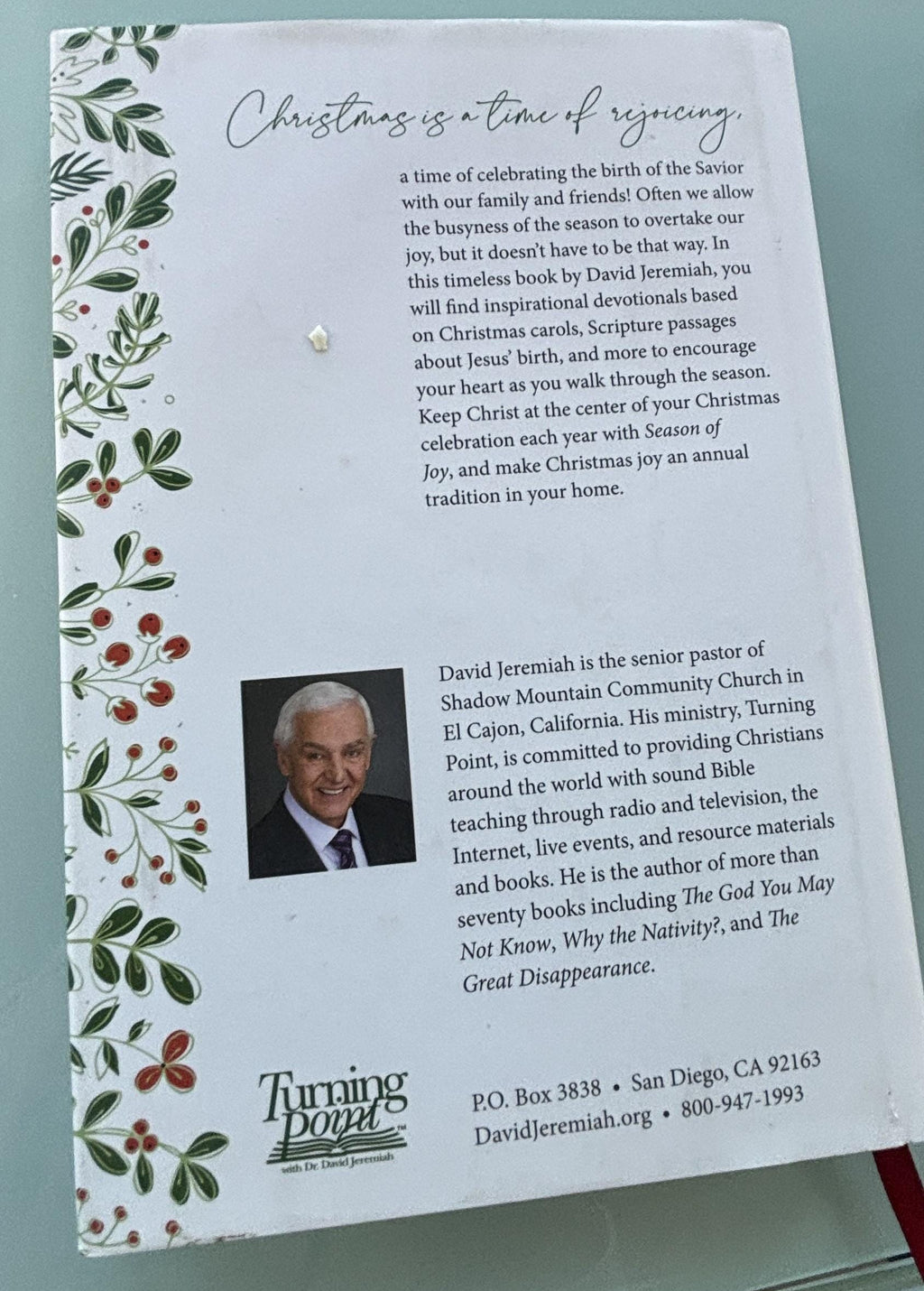Season of JOY:  A Celebration of Christmas by Dr. David Jeremiah