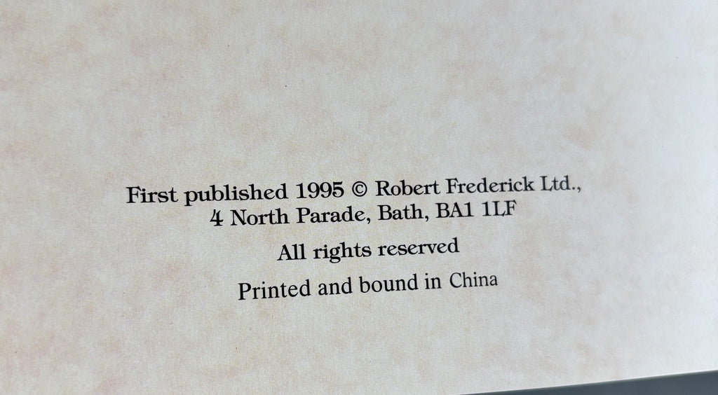 To A Special Friend:  Robert Frederick  **  First Published Edition  **