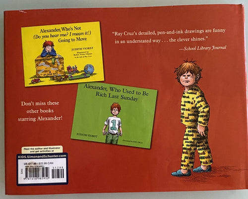 Alexander and the Terrible, Horrible, No Good, Very Bad Day:  Judith Viorst **  Signed Special Edition  **