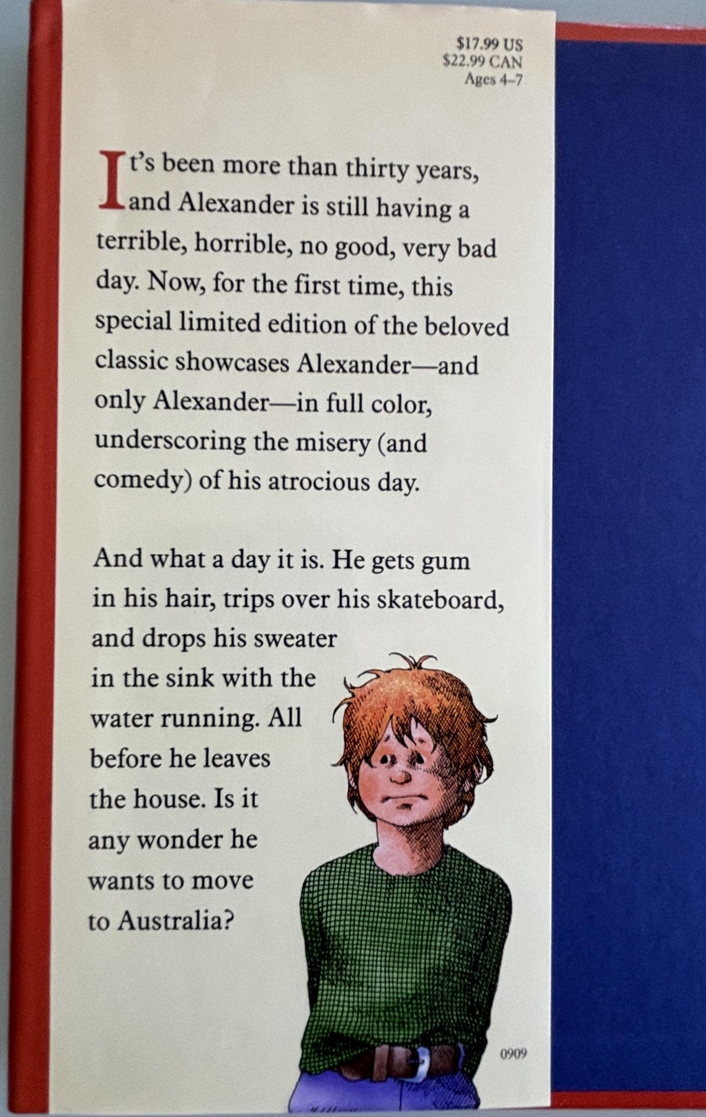 Alexander and the Terrible, Horrible, No Good, Very Bad Day:  Judith Viorst **  Signed Special Edition  **