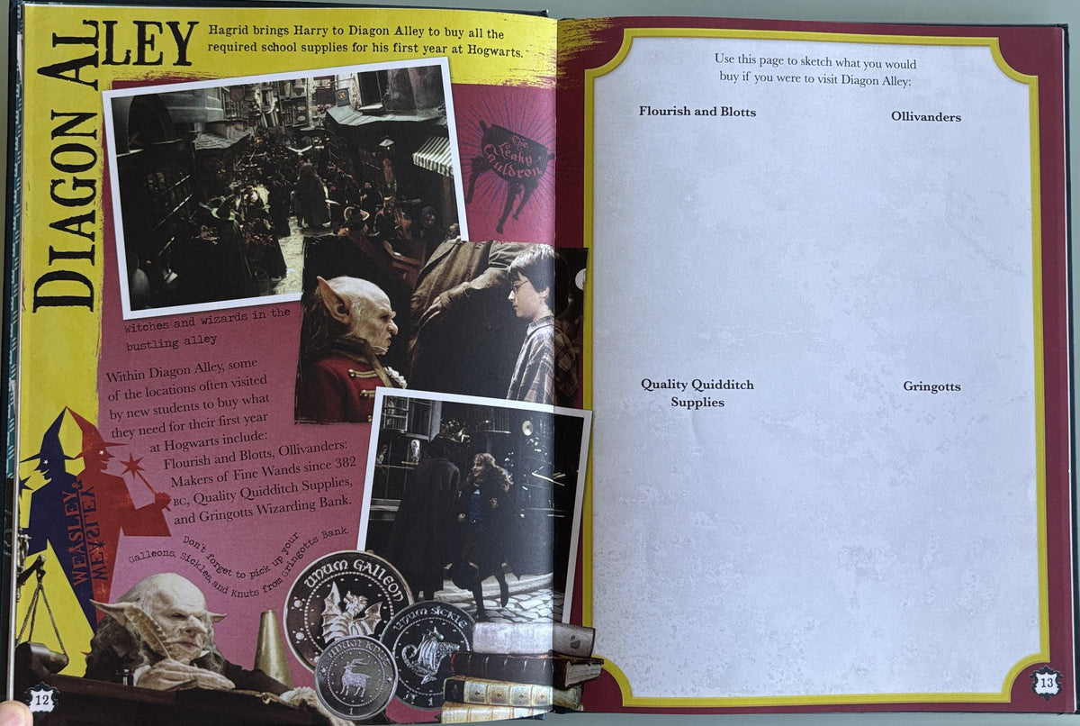 HOGWARTS:  A Cinematic Yearbook - Imagine, Draw, Create e  **  First Edition  **