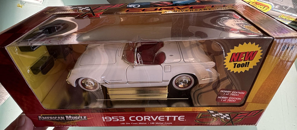 1953 Corvette Convertible Stingray 50th Anniversary 1:18 Polo White      2002