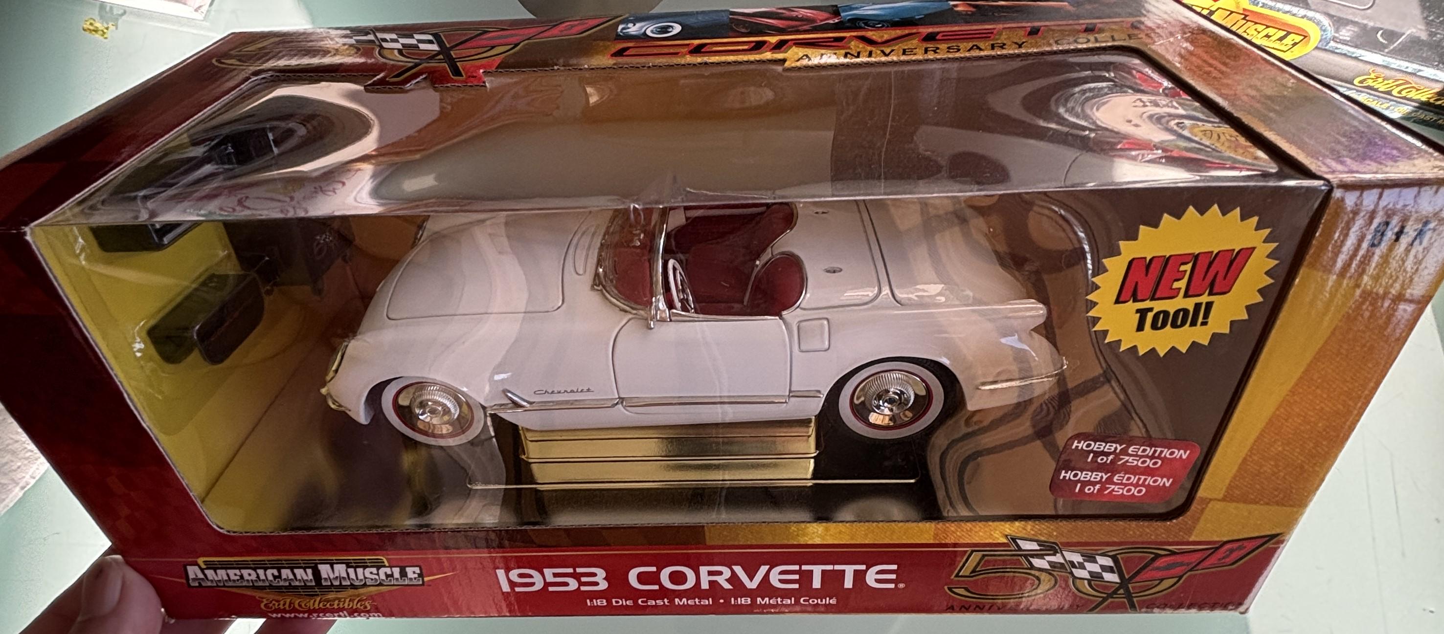 1953 Corvette Convertible Stingray 50th Anniversary 1:18 Polo White      2002