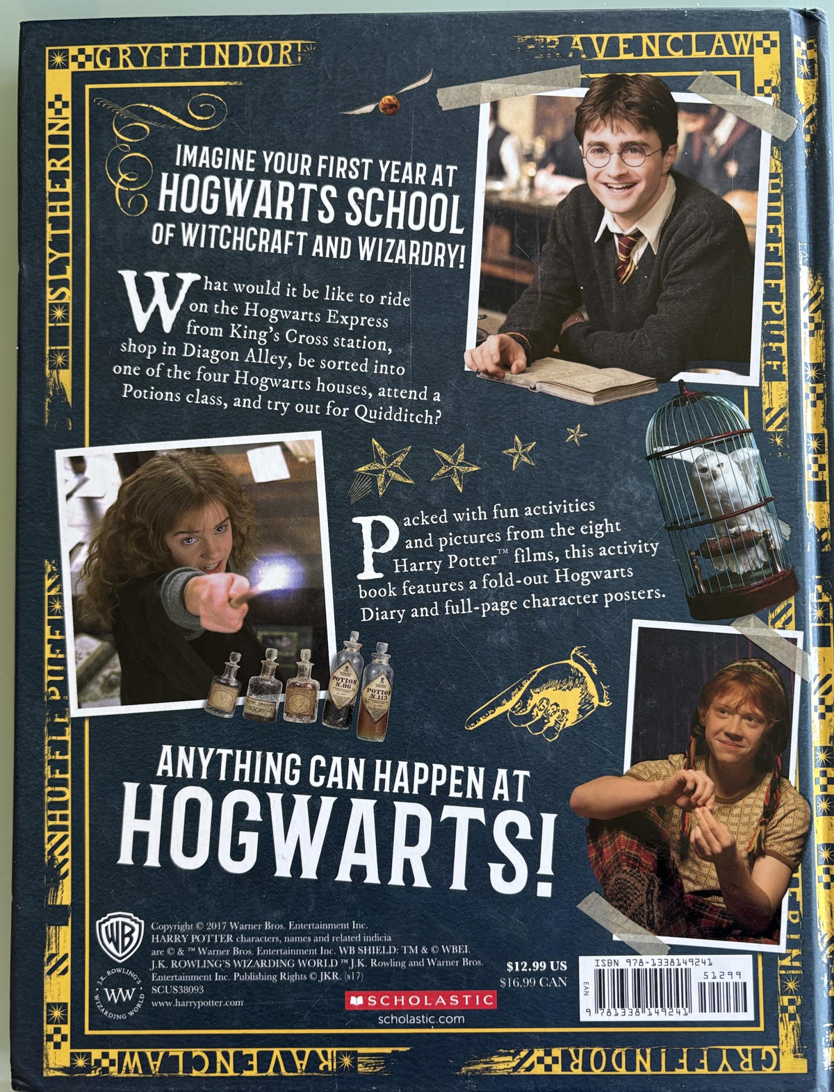 HOGWARTS:  A Cinematic Yearbook - Imagine, Draw, Create e  **  First Edition  **
