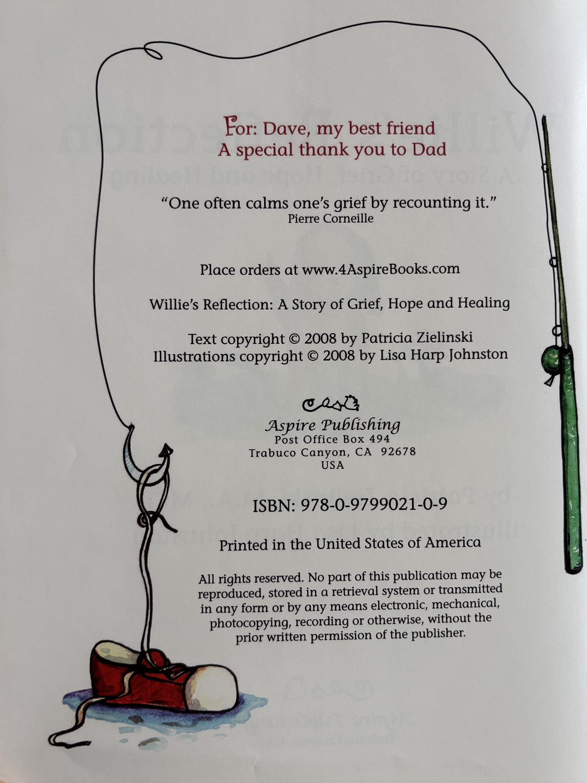 Willie's Reflection: A Story of Grief, Hope and Healing Hardcover