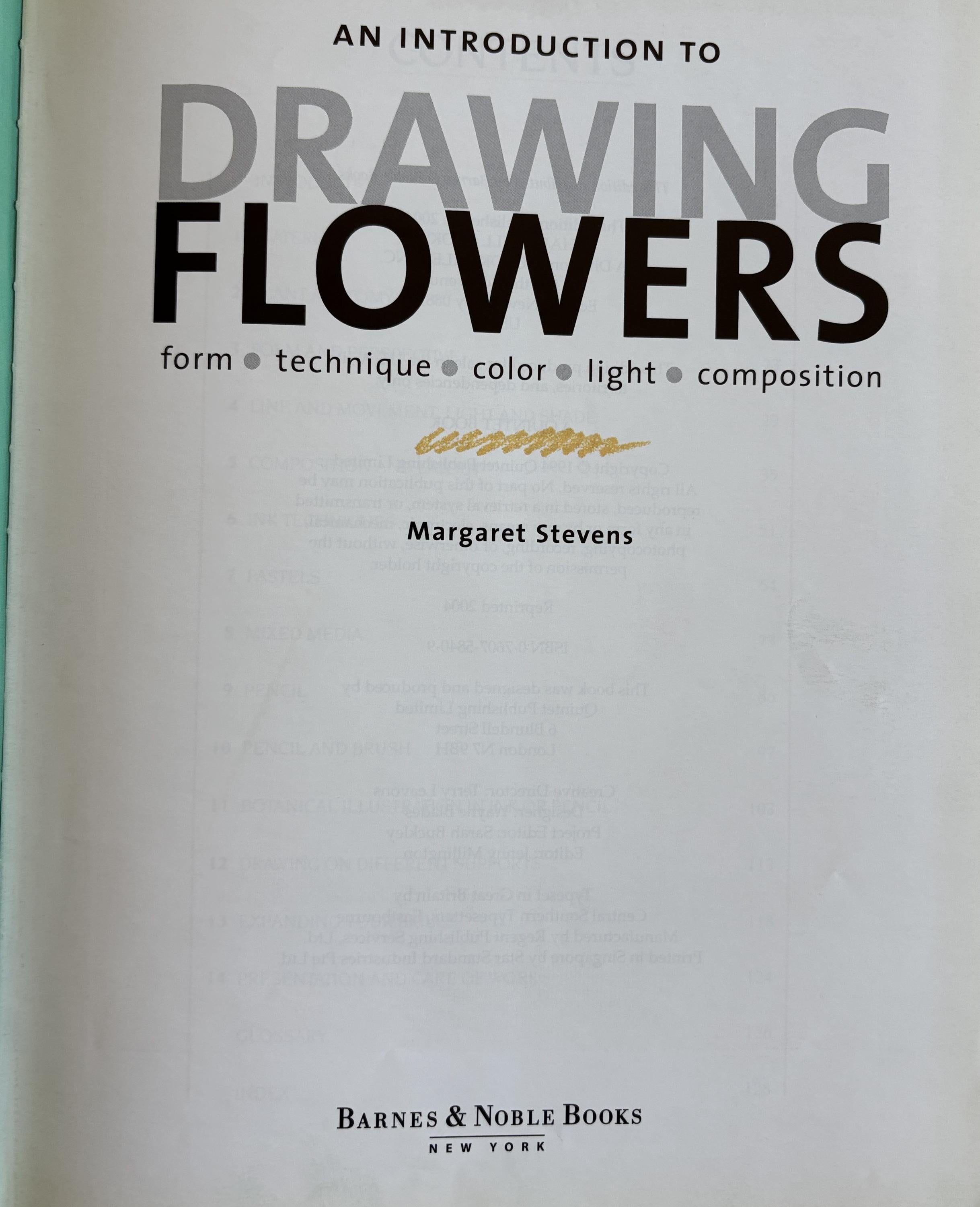 An Introduction to Drawing Flowers:   Margaret Stevens