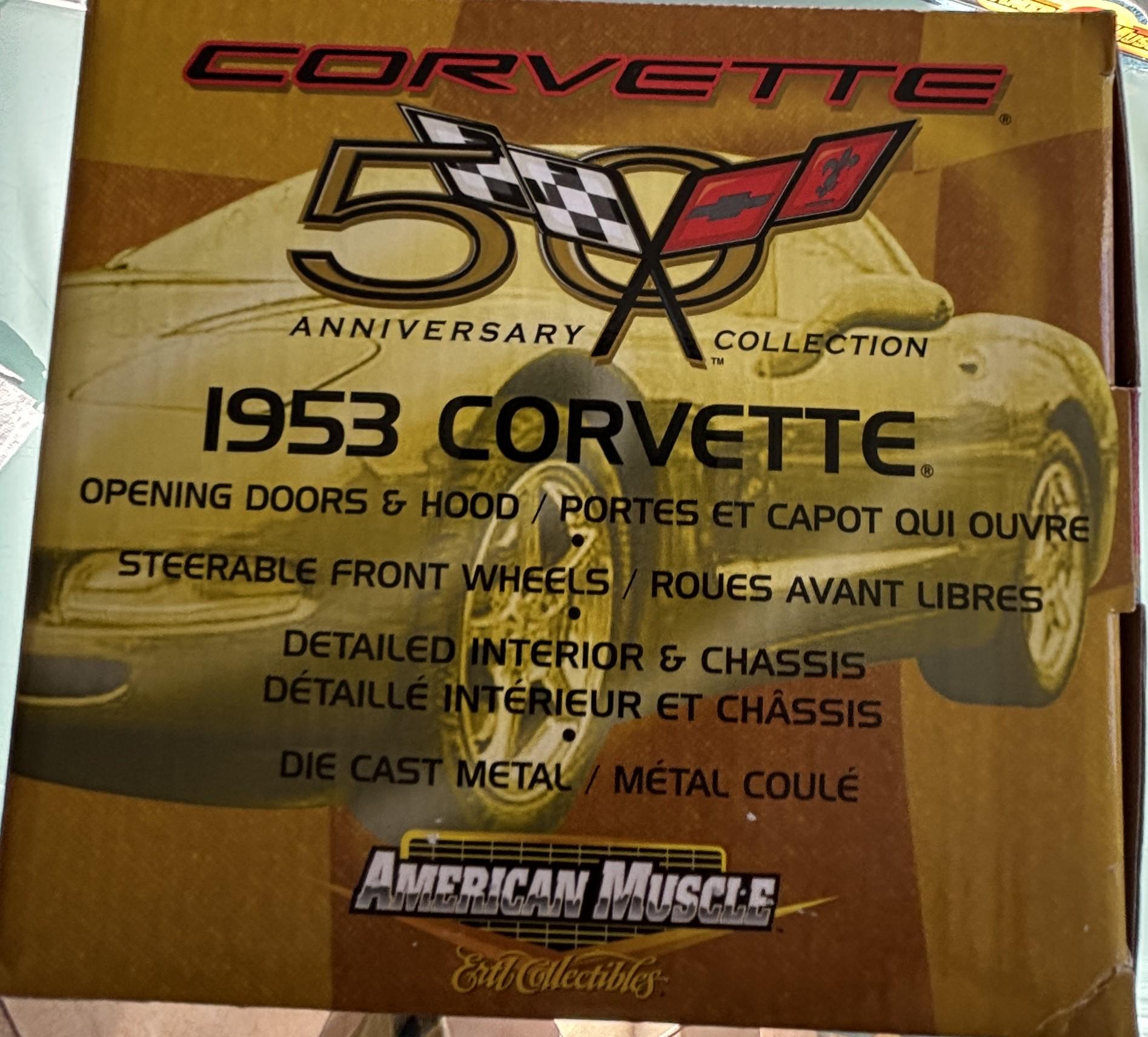 1953 Corvette Convertible Stingray 50th Anniversary 1:18 Polo White      2002