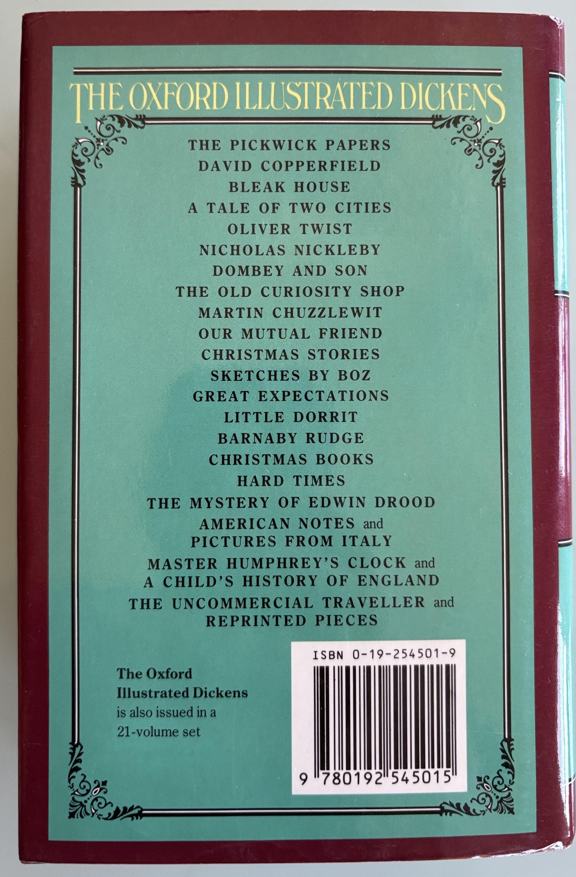 The Pickwick Papers:  Charles Dickens  1989