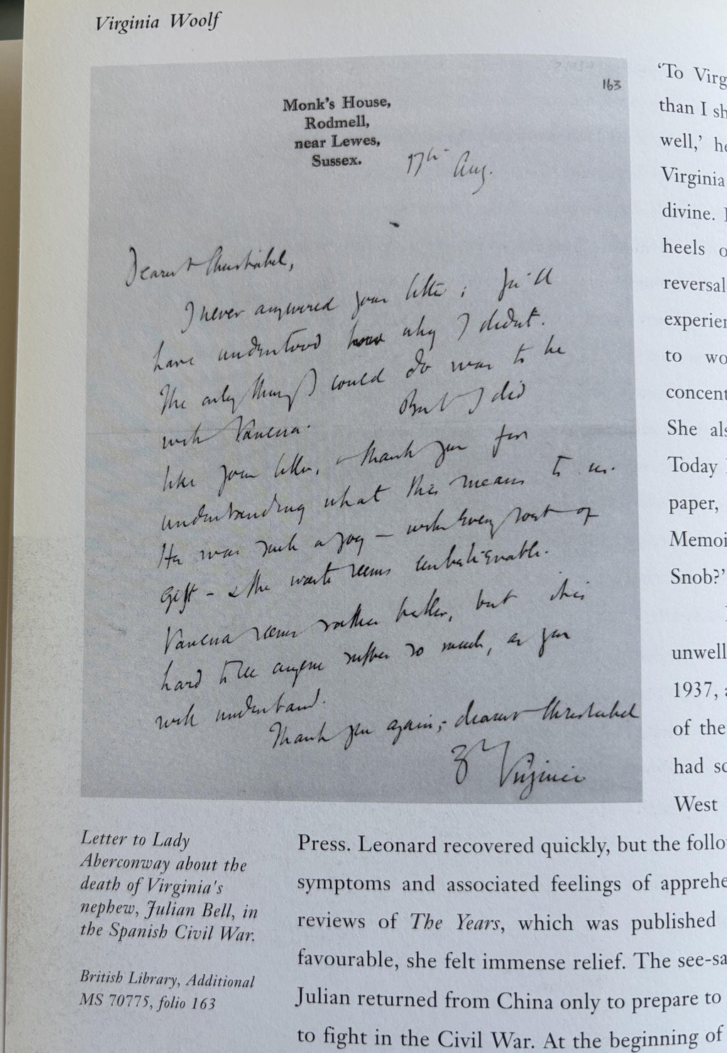 Virginia Woolf:  Ruth Webb