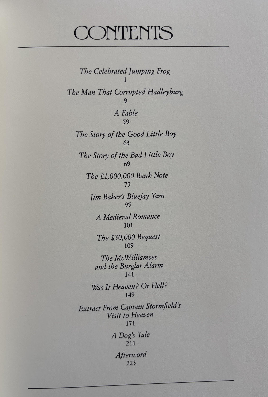 The celebrated jumping frog and other stories:  Mark Twain  1992
