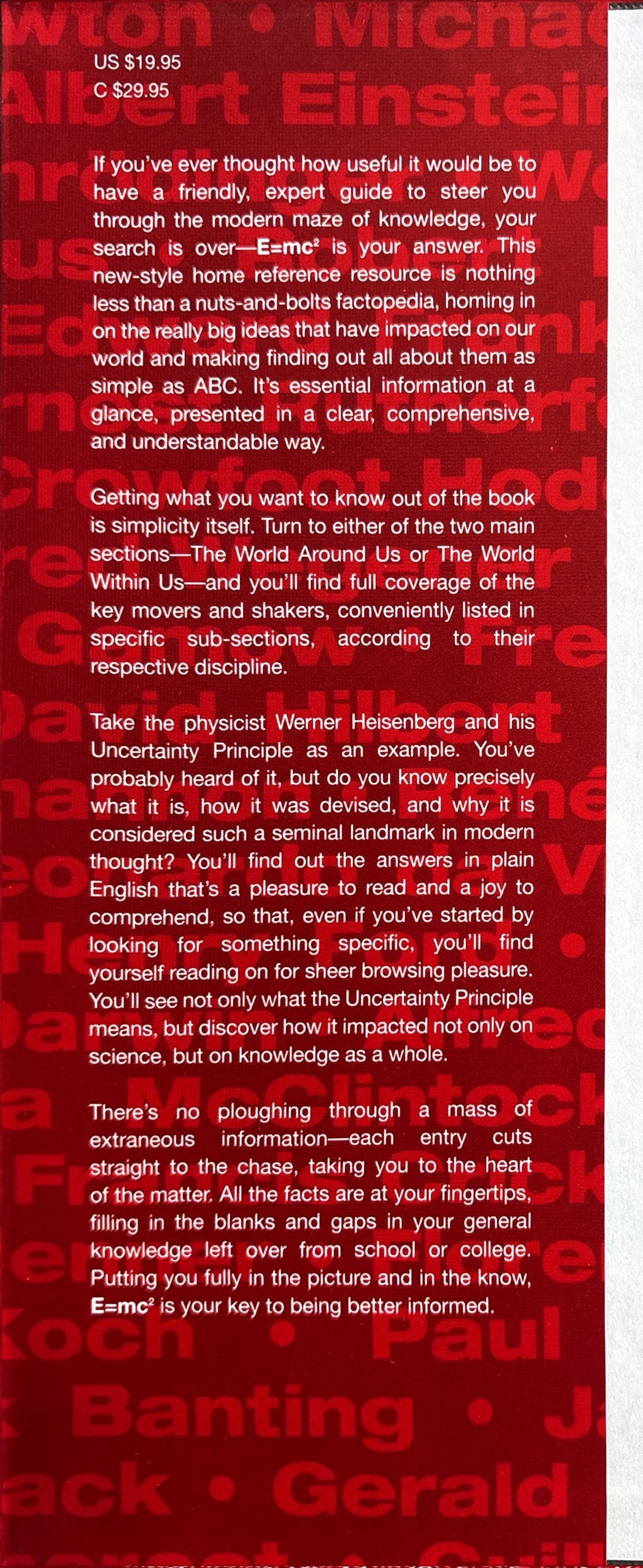 E=Mc2: the Great Ideas That Shaped Our World by Pete Moore  2002