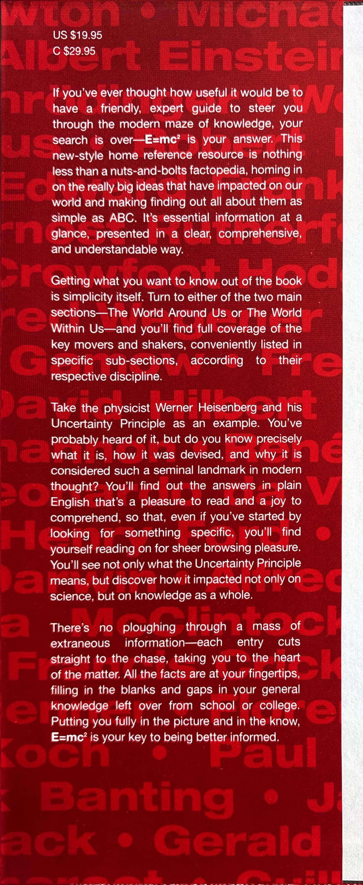 E=Mc2: the Great Ideas That Shaped Our World by Pete Moore  2002