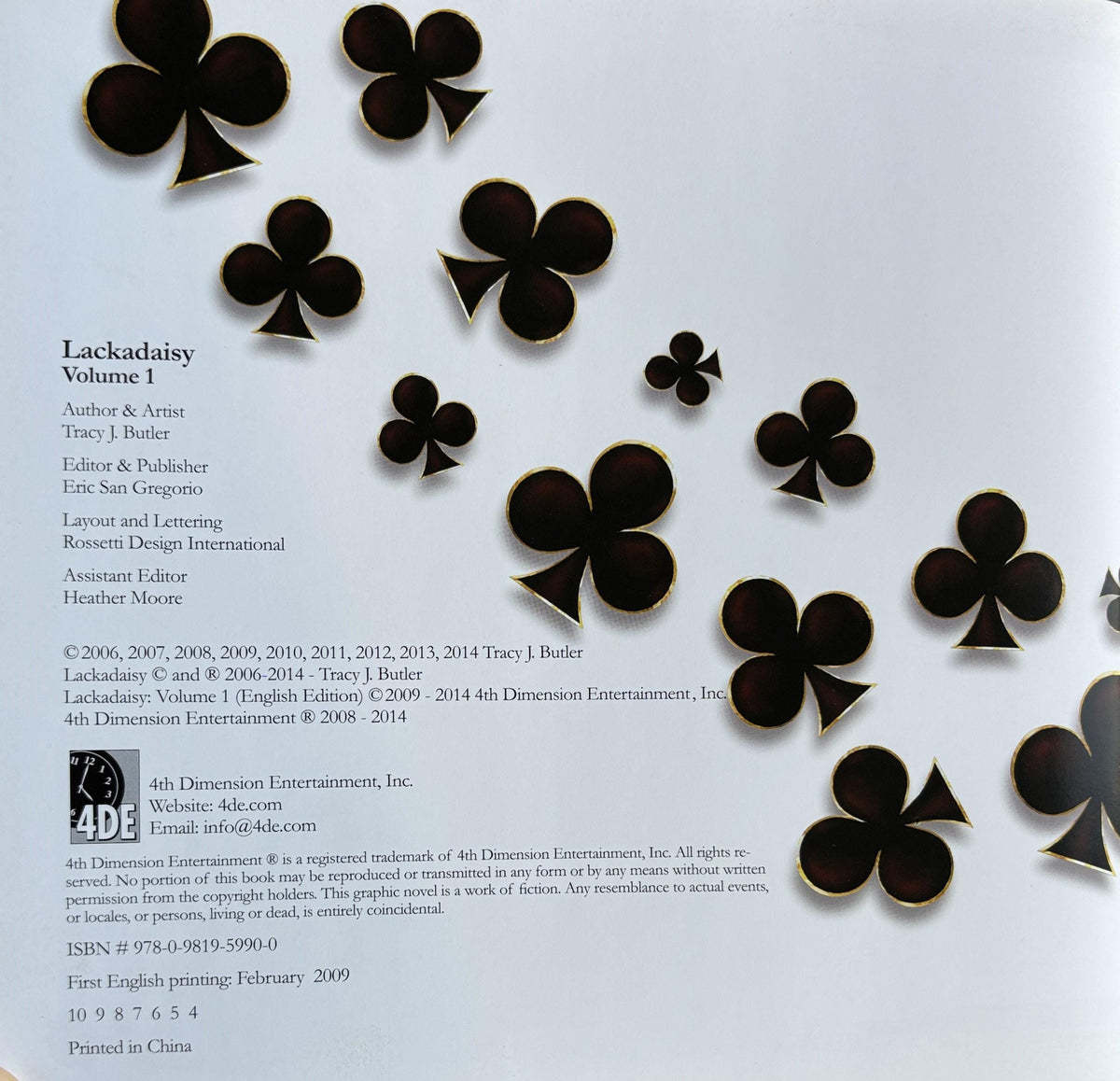 Lackadaisy, Volume 1  ** 1st Edition, 2009  **